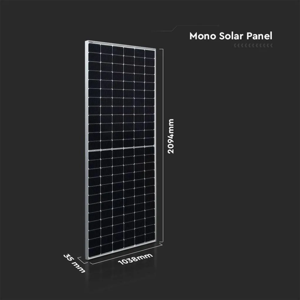Pannello Solare Fotovoltaico Monocristallino 36V 450W Dimensioni – 2094*1038*35mm