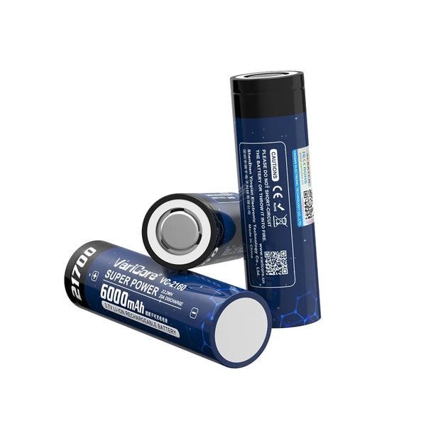 Batteria 21700 6000mAh al litio 3.7V batteria ricaricabile adatta per torcia elettrica