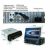 Autoradio 1 Din con Schermo 7 Pollici Bluetooth Gps Touch Auto