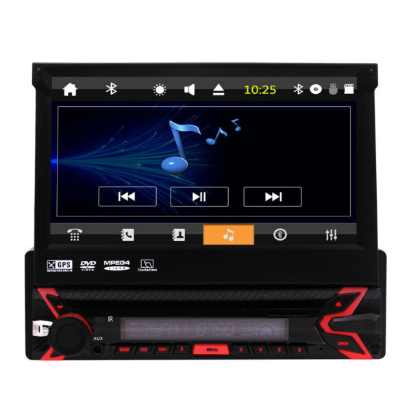 Autoradio 1 Din 7 Pollici Gps Schermo Touch Auto Bluetooth