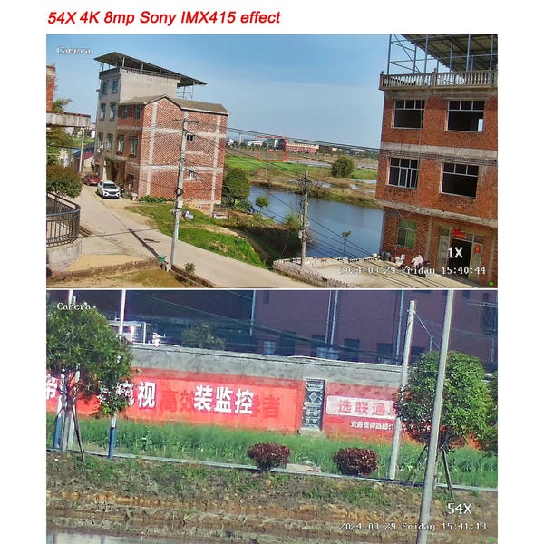 Telecamera Speed Dome PTZ 8MP 4K 90X Zoom Ottico – Visione Notturna a Colori Laser, Auto Tracking, IP66, PoE, Onvif