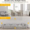 Telecamera a Doppia Lente Baby Monitor Ip Wifi 8 mpx 4k