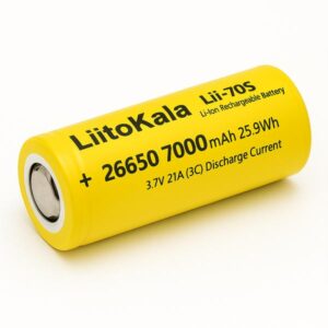Batteria 26650 7000mAh 3.7V Ricaricabile Alta Capacità, 35A di Scarica