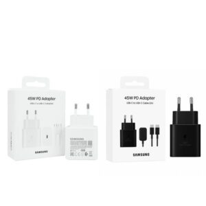 Caricatore 45W per Samsung Galaxy Originale S24,S23,S22 Ultra,S24+ S23+,S22+,S21,S20,A54,Galaxy Tab S8 Ultra Caricabatterie Tipo C Ricarica Rapida USB C Carica Alimentatore con Cavo