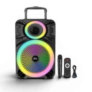 Cassa Audio Trolley 12" SX1204 con Microfono Wireless | Bluetooth 5.5, LED RGB e Karaoke