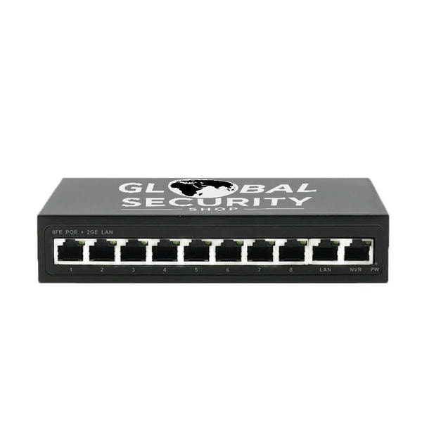Switch PoE 8 Porte con 2 Uplink Gigabit GSS Pro