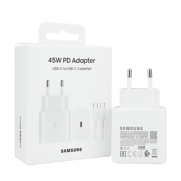 Caricatore 45W per Samsung Galaxy Originale S24,S23,S22 Ultra,S24+ S23+,S22+,S21,S20,A54,Galaxy Tab S8 Ultra Caricabatterie Tipo C Ricarica Rapida USB C Carica Alimentatore con Cavo