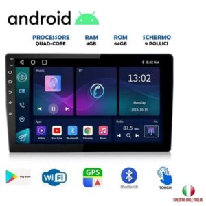 Autoradio 2 Din Android 12,2 Gps 7 Pollici 4gb 64gb