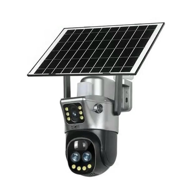 Telecamera Solare 4G con SIM GSS Ultra: Esterno, Doppio Sensore 8MP, Zoom 10X e Pannello Fotovoltaico 8W