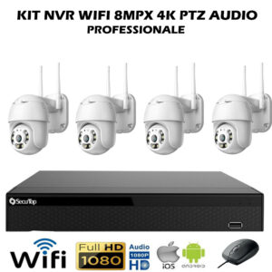 Kit Videosorveglianza Wifi Ptz Nvr Audio Bidirezionale