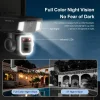 Telecamera Solare a Doppia Lente 4G e WiFi tre obiettivi 12 Mpx con 6x Zoom Doppio PIR Detection Auto Tracking