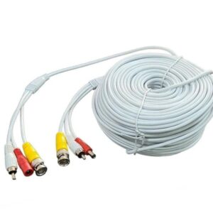 Cavo Video Matassa Bnc Plug Alimentazione Videosorveglianza Telecamera 5,10,15,20,30,50mt