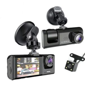 Dash Cam Migliore 3 Telecamere Full-Hd