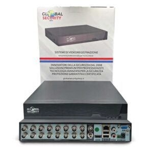 DVR 16 Canali 5 Megapixel Lite | Videoregistratore XVR Ibrido GSS Pro con Uscita 4K Reale e AI