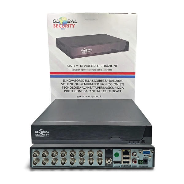 DVR 16 Canali 8 Megapixel Lite | Videoregistratore XVR 5MP Real-Time GSS Ultra