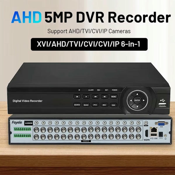 32 Canali Xvr Dvr Nvr 8 mpx 4k Riconoscimento Facciale app Xmeye