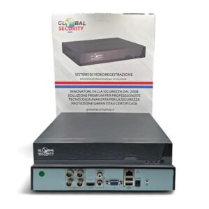 DVR 4 Canali 8 Megapixel Lite | Videoregistratore XVR GSS Ultra con AI e Audio su Coassiale