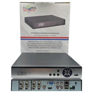 DVR 8 Canali 4K Reale | Videoregistratore 8 Megapixel GSS Elite con IA e Doppio HDD