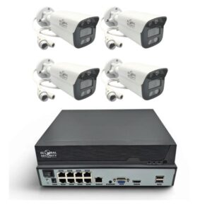 Kit Videosorveglianza IP 8MP 4K GSS Pro | NVR 8 Canali e Telecamere Bullet AI
