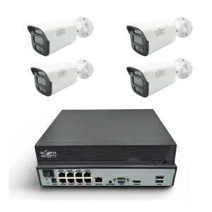 Kit Videosorveglianza IP 5MP GSS Pro | NVR 8 Canali 4K e Telecamere Bullet AI