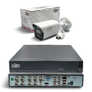 Kit Videosorveglianza 5 Megapixel Lite Bullet GSS Pro | Sistema Filare con XVR Ibrido AI, Uscita 2K e Audio
