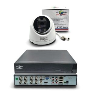 Kit videosorveglianza 5 Megapixel Lite Dome GSS Pro | Sistema Filare con XVR AI e Ottica F1.2