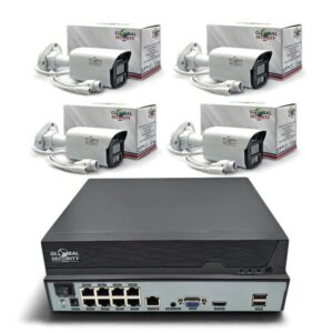 Kit Videosorveglianza IP 5MP GSS Pro | NVR 8 Canali 4K e Telecamere Bullet AI