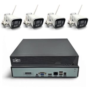 Kit Videosorveglianza WiFi 4K | 4 o 8 Telecamere 8MP in Metallo GSS Ultra e NVR 16 Canali GSS Pro con IA