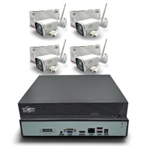 Kit Videosorveglianza WiFi 4K | 4 o 8 Telecamere 8MP in Metallo GSS Ultra e NVR 16 Canali GSS Pro con IA