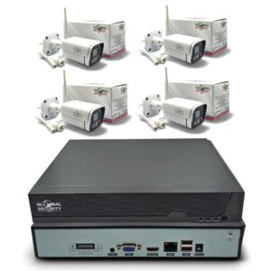 Kit Videosorveglianza WiFi 5MP | 4 o 8 Telecamere in Metallo GSS Ultra e NVR 16 Canali 4K GSS Pro con IA
