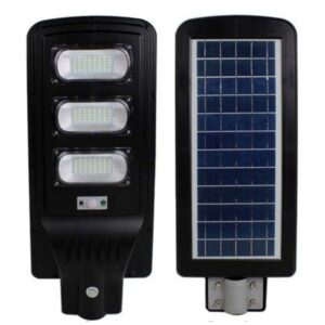 Faro led lampione stradale 90w pannello solare crepuscolare telecomando [Classe di efficienza energetica A]