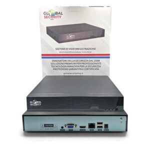 NVR 16 Canali 4K GSS Pro – Videoregistratore IP con IA, H.265+ e App XMEye