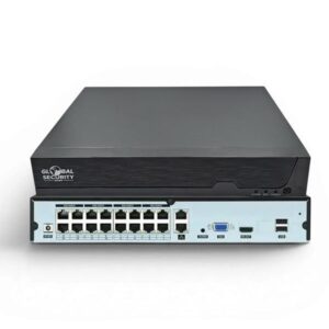 NVR 16 Canali PoE 4K GSS Ultra – Videoregistratore IP con Switch Integrato e Doppio HDD