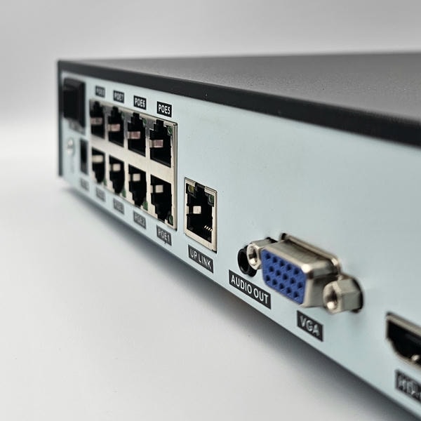 Kit Videosorveglianza Poe ip 8 Mpx 4k Microfono Integrato 2,8mm 4 LED
