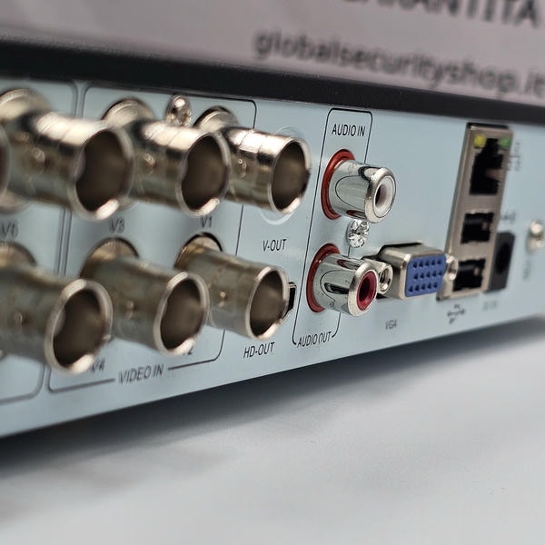 DVR 8 Canali 8 Megapixel Lite | Videoregistratore XVR GSS Ultra con AI, 2 HDD e Audio Coassiale