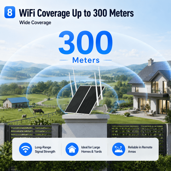 Router Modem 4G Solare da Esterno | GSS Elite Titan | Wi-Fi Dual Band 1200Mbps, 50 Dispositivi, Batteria 30000mAh, IP66