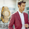 Orologio Polso Uomo Donna Quarzo Acciaio Moda Brillantini