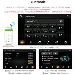 2 Din 7 pollici Android 11 GPS WIFI Bluetooth DAB