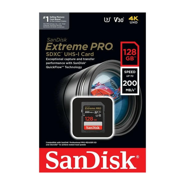 SanDisk Extreme PRO MicroSD 200 MB/s Class10 U3 V30 A2