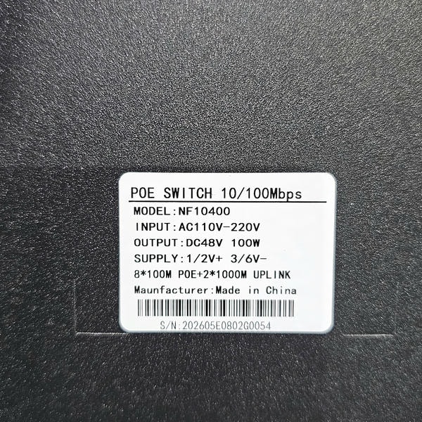 Switch PoE 8 Porte con 2 Uplink Gigabit GSS Pro