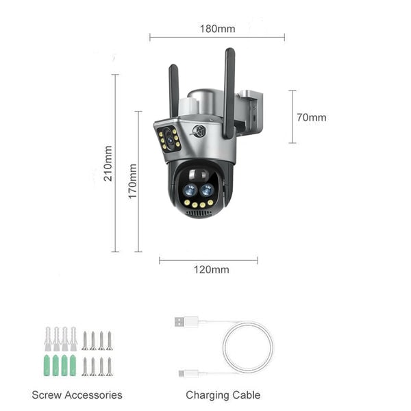 Telecamera Con sim 4g 8 mpx 6k con zoom 10x Professionale
