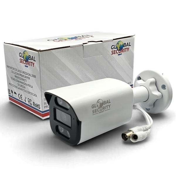 Telecamera Bullet 5MP 4 in 1 GSS Pro – Sensore SmartSens, Ottica F1.2, Smart Dual Light 3,6mm