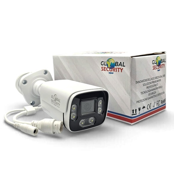 Telecamera Bullet IP 4K GSS Elite | Sensore Sony IMX415 8MP, AI Mirata SigmaStar e Smart Dual Light