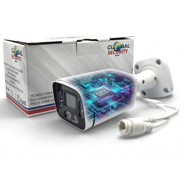 Telecamera Bullet IP 4K GSS Elite | Sensore Sony IMX415 8MP, AI Mirata SigmaStar e Smart Dual Light