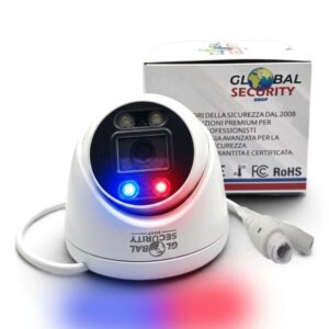 Telecamera Dome IP 8MP 4K GSS Ultra Defender | Allarme Strobo e AI