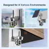 Telecamera Solare a Doppia Lente 4G e WiFi tre obiettivi 12 Mpx con 6x Zoom Doppio PIR Detection Auto Tracking