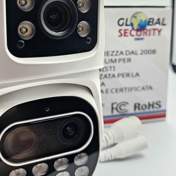 Telecamera WiFi Tre Lenti GSS Ultra Combo | Zoom Ibrido 8X Motorizzato e AI iCSee
