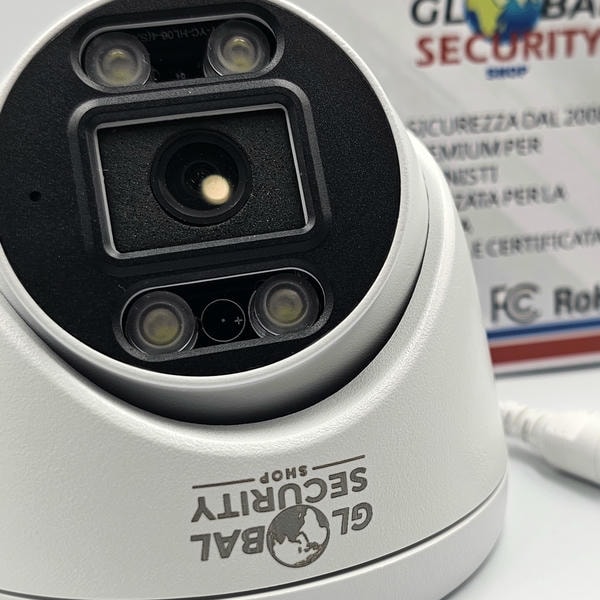 Telecamera Dome IP 8MP 4K GSS Ultra Defender | Allarme Strobo e AI