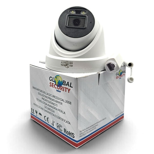 Telecamera Dome IP 4K GSS Elite | Sensore Sony IMX415 8MP, AI SigmaStar, Dual Light, Obiettivo 2.8mm o 3.6mm