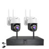 Kit Videosorveglianza PTZ Girevoli Wireless Audio